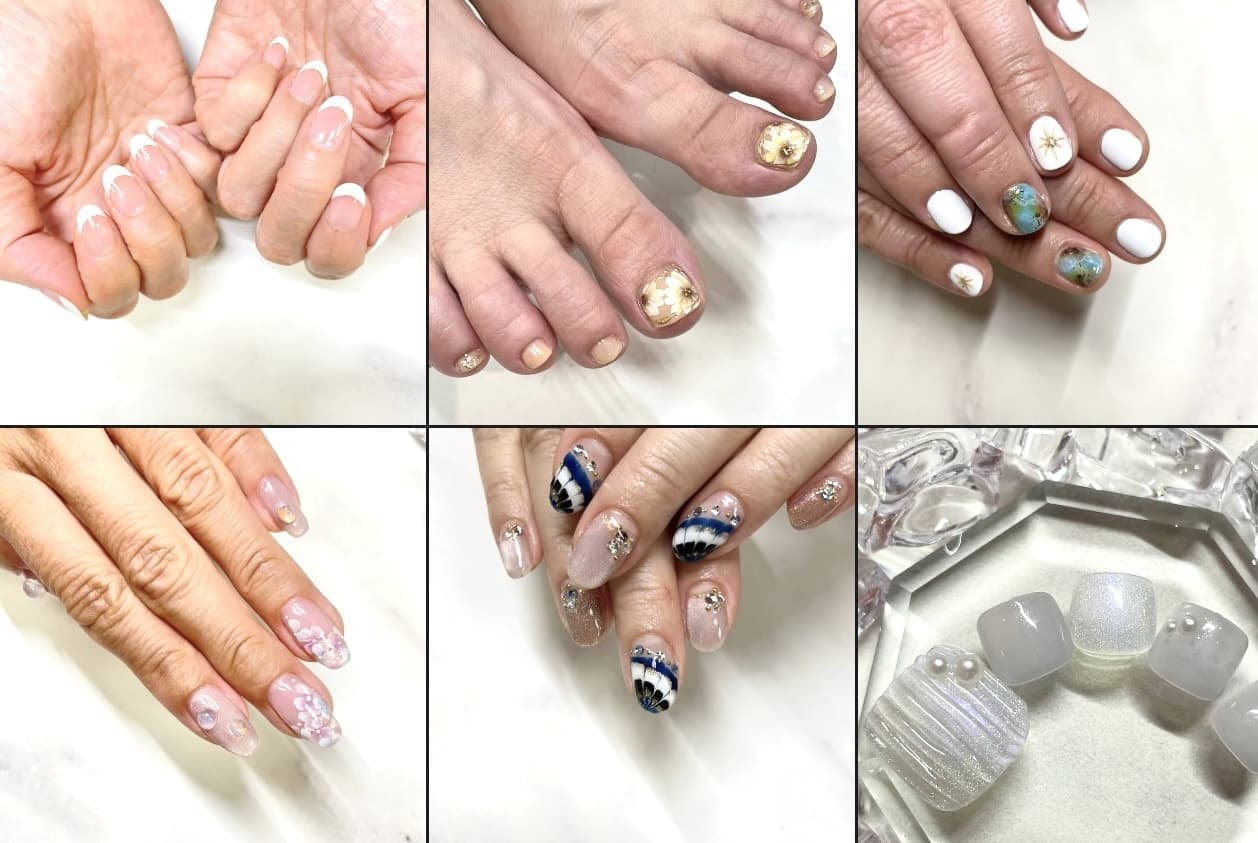 綾瀬のネイルサロンLEMONadeのネイル施術