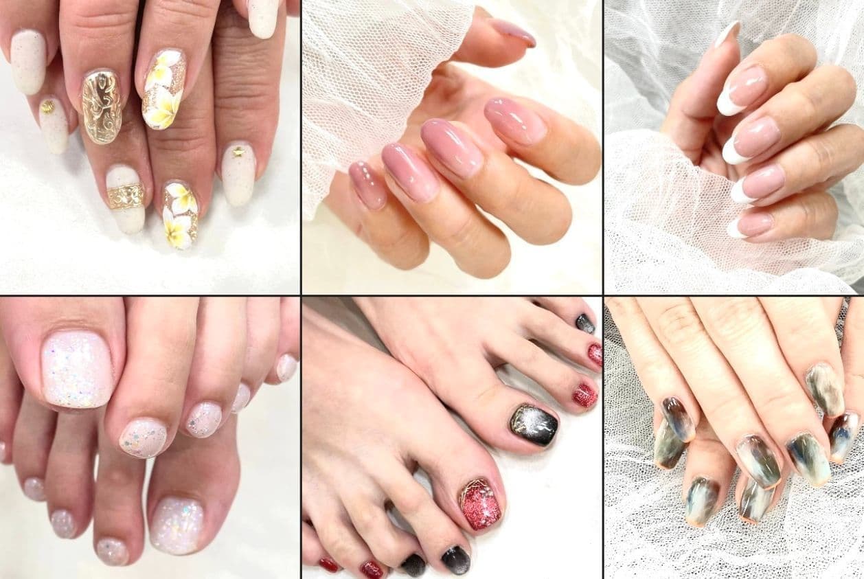 綾瀬のネイルサロンLEMONadeのネイル施術